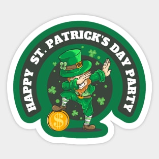 Happy St. Patrick Day Party Sticker